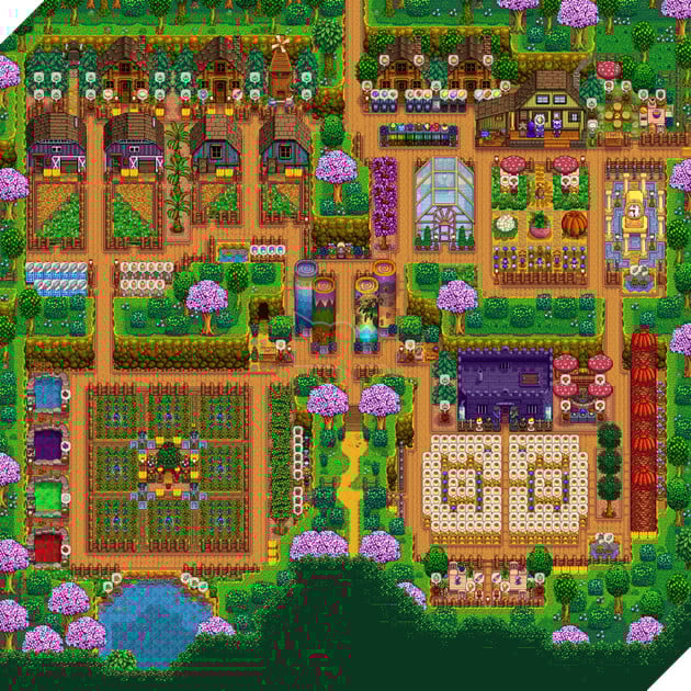 Game thủ Stardew Valley chia sẻ nông trại cực kì ấn tượng của mình sau khi trải qua năm thứ 20 2