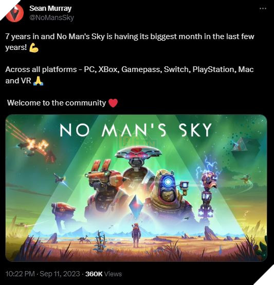 Sự xuất hiện của Starfield dường như đã góp sức cho No Man's Sky bùng nổ thêm nữa 2