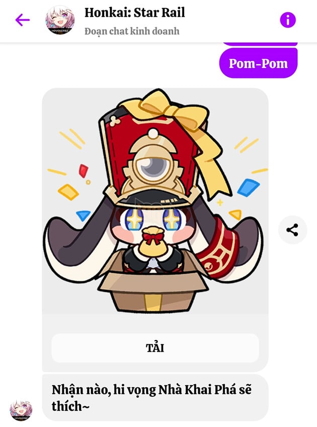 Hướng dẫn cách tải dàn sticker Honkai: Star Rail cực xịn vào điện thoại di động của bạn