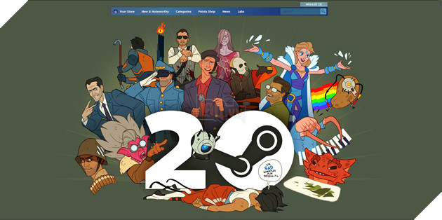 Steam kỷ niệm 20 năm ra mắt, giảm giá hàng loạt game kinh điển