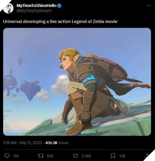 Rộ tin đồn Universal đang có kế hoạch thực hiện phim Live-Action của The Legend of Zelda 2