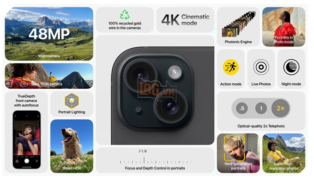 Apple trình làng iPhone 15 và iPhone 15 Plus với Dynamic Island, chip A16 và USB-C 4