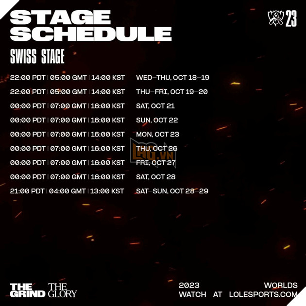 LMHT: Lịch thi đấu CKTG 2023 được rò rỉ và rất thuận lợi cho game thủ Việt theo dõi