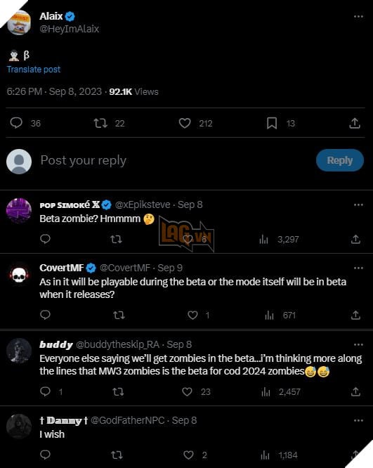 Hé lộ tin đồn về khả năng trải nghiệm sớm chế độ Zombies trong Call of Duty: Modern Warfare 3 2