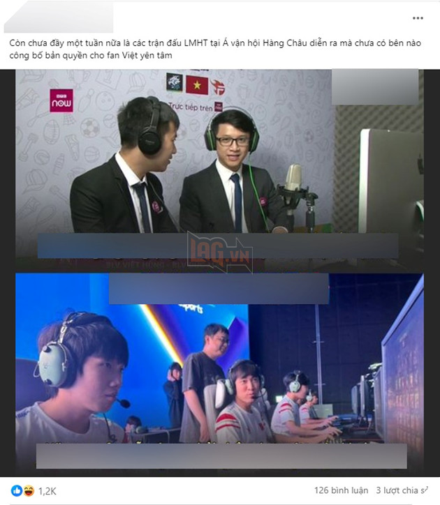 Cộng đồng LMHT Việt đang lo lắng khi không biết sẽ phải xem ASIAD trực tiếp ở đâu