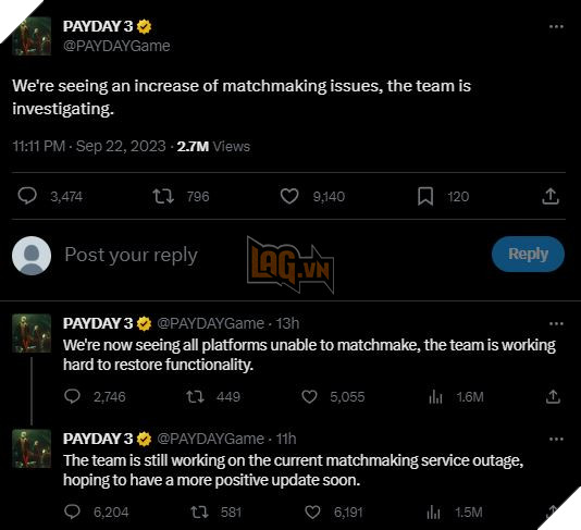 Yêu cầu kết nối Internet khi chơi, Payday 3 gặp hàng loạt vấn đề sau khi ra mắt 2