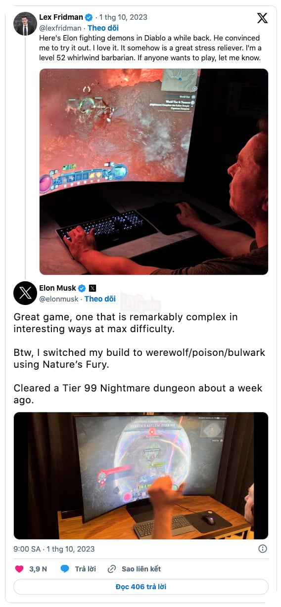 Elon Musk thử nghiệm stream game Diablo IV trên nền tảng X