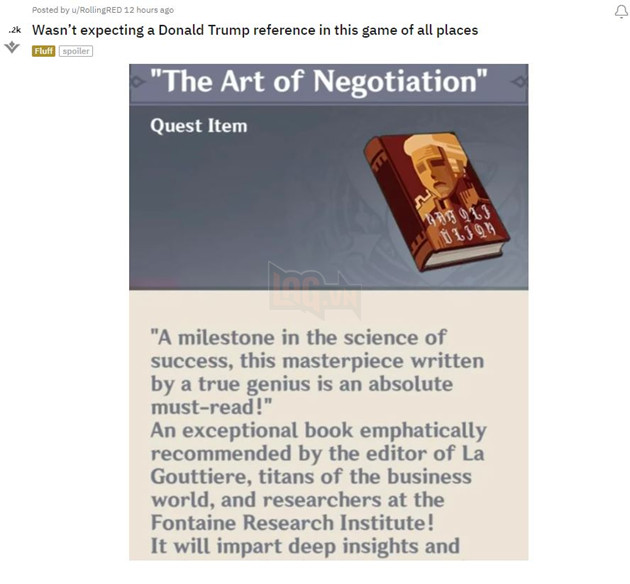 Donald Trump bất ngờ xuất hiện trong Genshin Impact qua chi tiết khá hài hước 3