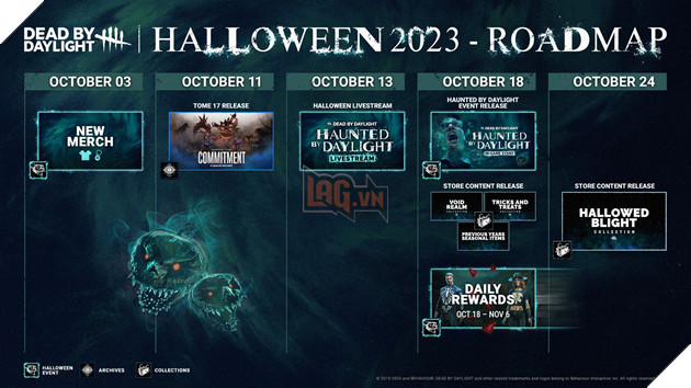 Dead by Daylight mở bát tháng Halloween bằng bản đồ lộ trình mới, kéo dài đến cả tháng sau 3