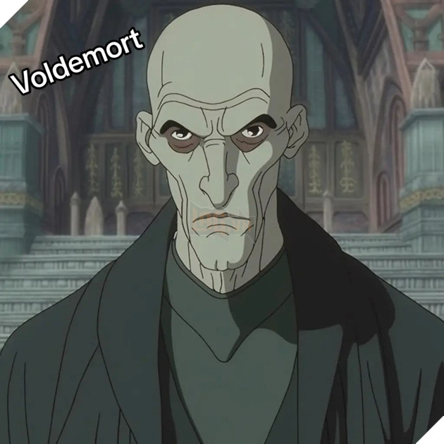 phong - Dàn diễn viên Harry Potter theo phong cách anime của Studios Ghibli Voldemort_SZOF