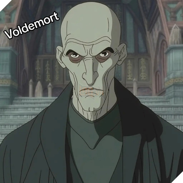 Dàn diễn viên Harry Potter theo phong cách anime của Studios Ghibli Voldemort_SZOF