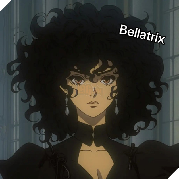 phong - Dàn diễn viên Harry Potter theo phong cách anime của Studios Ghibli Bellatrix_RVCB