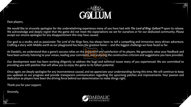 Lời xin lỗi của The Lord of the Rings: Gollum bất ngờ bị phát hiện dùng ChatGPT