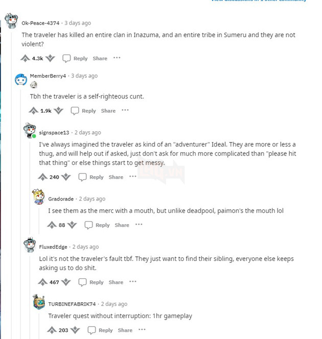 Genshin Impact: Game thủ cho rằng Nhà Lữ Hành đang càng ngày càng có nhiều hành vi bạo lực 4