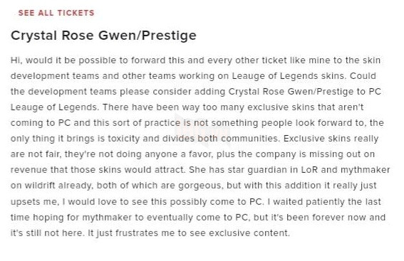 Ganh tị với Tốc Chiến vì skin độc quyền, cộng đồng LMHT gửi hàng tấn tâm thư đến Riot Games