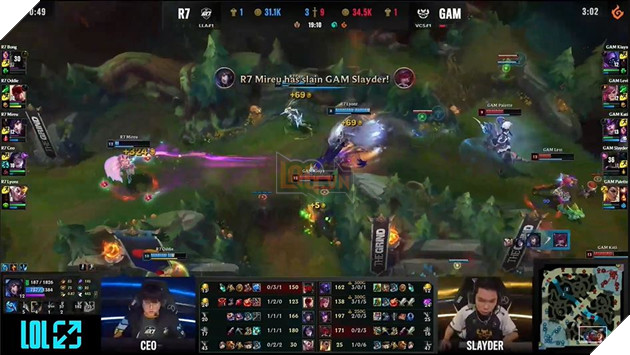 CKTG 2023: GAM Esports phục thù thành công Movistar R7, sẵn sàng gặp lại LOUD tranh suất đánh với Team Whales 6