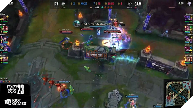 CKTG 2023: GAM Esports phục thù thành công Movistar R7, sẵn sàng gặp lại LOUD tranh suất đánh với Team Whales 7