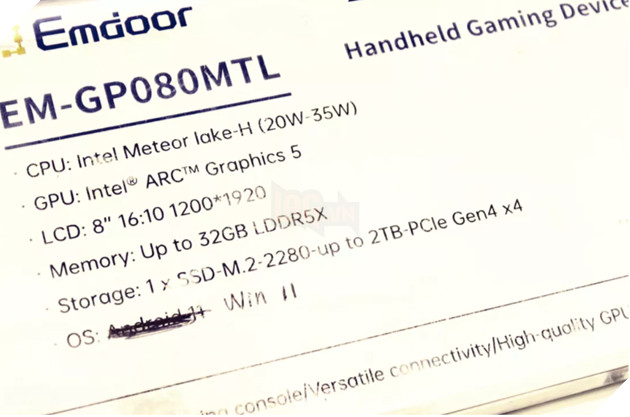 Máy chơi game PC cầm tay trang bị chip Intel Meteor Lake lần đầu tiên được ra mắt
