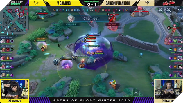  Chung kết Tổng ĐTDV Mùa Đông 2023 V Gaming tái đấu Saigon Phantom 9