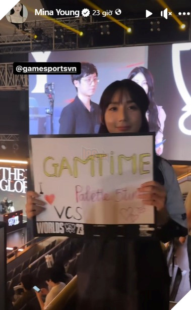 LMHT: Mina Young đến tận Hàn Quốc để cổ vũ cho GAM