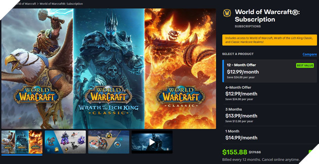 Blizzard công bố gói đăng kí mới dành cho các tín đồ World of Warcraft với phần quà thú cưỡi hấp dẫn World-of-Warcraft-12-Months-Bundle-02_BLCS