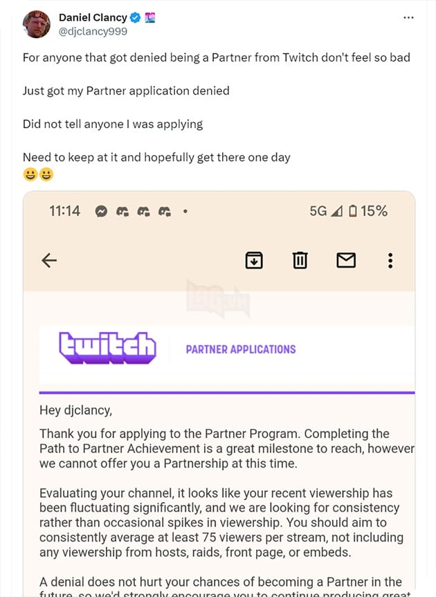 Hài hước CEO của Twitch bị từ chối hợp tác bởi chính nền tảng livestream của mình