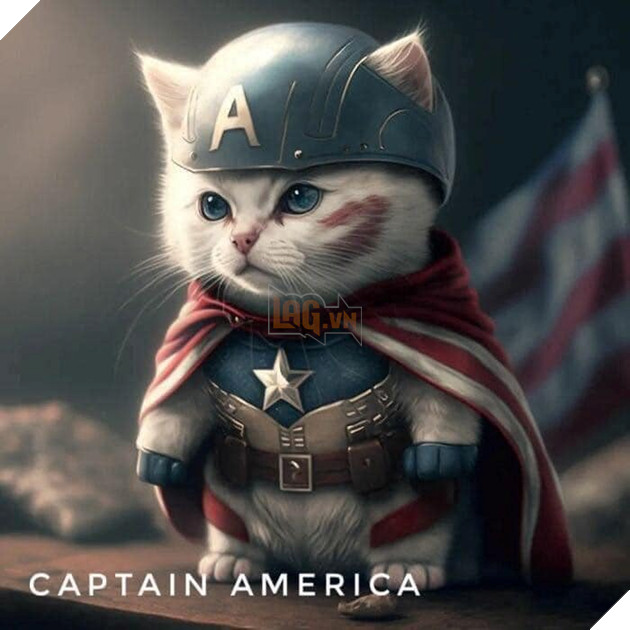 thượng - Hình ảnh mèo ngầu, mèo dễ thương khi sắm vai các nhân vật nổi tiếng trong phim Captain-america.2_YWPO