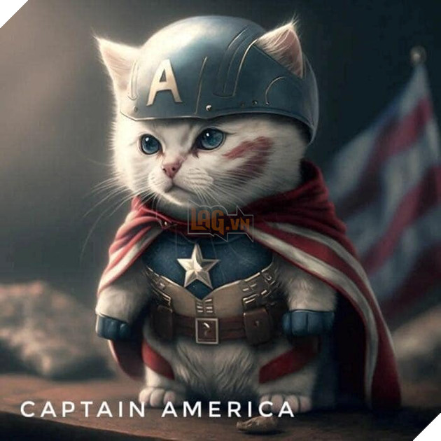 Hình ảnh mèo ngầu, mèo dễ thương khi sắm vai các nhân vật nổi tiếng trong phim Captain-america.2_YWPO