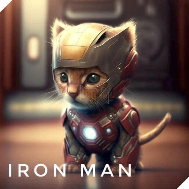 Hình ảnh mèo ngầu, mèo dễ thương khi sắm vai các nhân vật nổi tiếng trong phim Iron-man.2jpg_NPXB