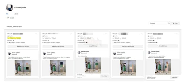 Nguy cơ mất tài khoản Facebook vì click vào các bài quảng cáo chứa hình ảnh "thiếu vải"