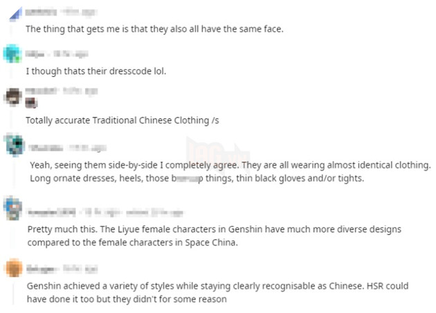 Game thủ cho rằng sự sáng tạo về nhân vật của Honkai: Star Rail đang kém đi