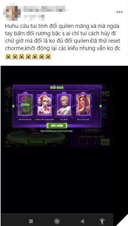 Liên Quân Mobile: Lỡ tay nghịch dại, nam game thủ mất luôn phần thưởng hiếm