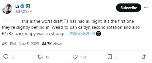 LMHT: BLV nổi tiếng chê bai cấm chọn của T1 khiến fan phẫn nộ chỉ trích không ngừng