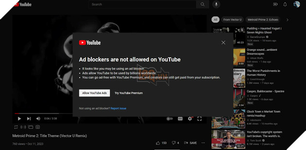 Lượt người dùng gỡ phần mềm chặn quảng cáo trên YouTube tăng kỷ lục