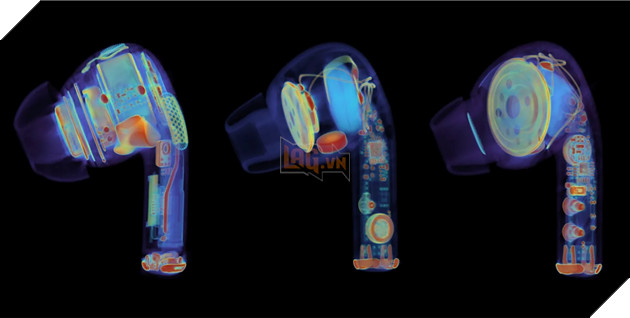 Ảnh chụp X-quang cho thấy sự khác biệt giữa AirPods "real" khác so với AirPods rẻ tiền 