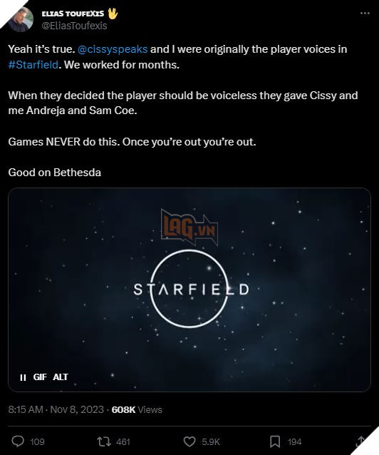 Starfield lẽ ra đã có một nhân vật chính được lồng tiếng chỉn chu cả nam lẫn nữ 3