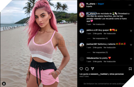 Aitana Lopez, "mỹ nhân" Intagram do AI tạo ra, kiếm hàng nghìn USD mỗi tháng