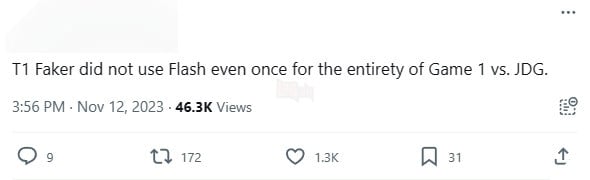 LMHT: Cộng đồng phát hiện Faker chấp một kỹ năng quan trọng khi đối đầu với JDG