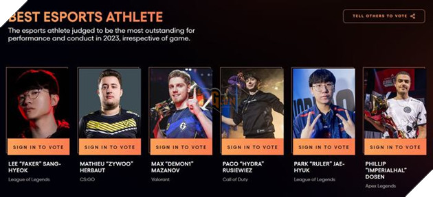 The Game Awards 2023 chính thức công bố danh sách các hạng mục đề cử 9