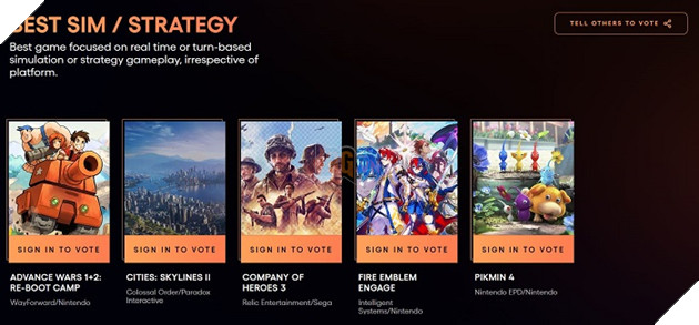 The Game Awards 2023: Nhà Nintendo trở lại vị trí đầu bảng xếp hạng đề cử 3