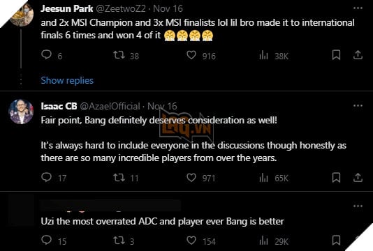 LMHT: Bị ngó lơ khi nhắc đến những Xạ thủ Huyền thoại, vợ sắp cưới của Bang bất bình lên tiếng