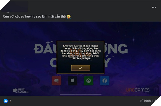 ĐTCL Mobile ra mắt nhưng game thủ lại gặp lỗi, nguyên nhân vì một hành động quen thuộc