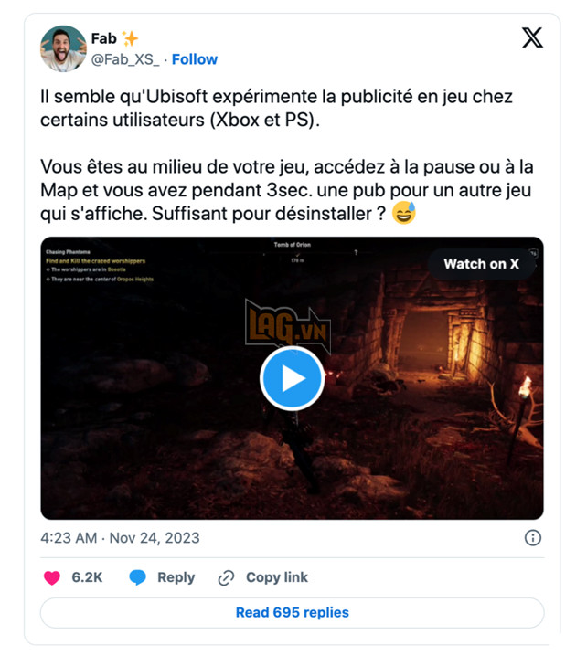 Game thủ trút giận lên Ubisoft vì bị chèn quảng cáo ngang khi chơi game