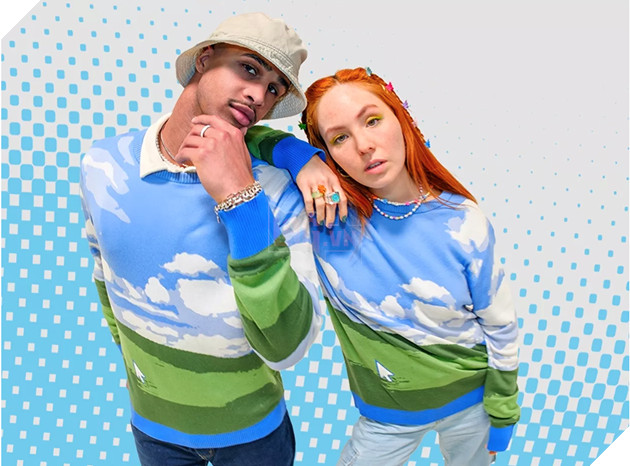 Microsoft bán áo len Giáng sinh với hình nền Windows XP