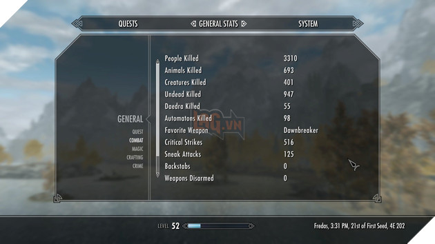 Game thủ Skyrim "tận diệt" mọi nhân vật và quái vật trong tựa game