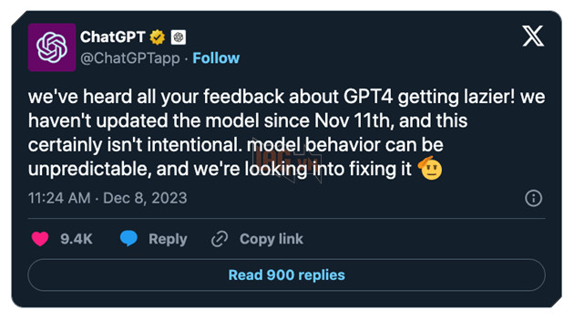 OpenAI thừa nhận ChatGPT đang trở nên lười biếng, bắt người dùng tự làm