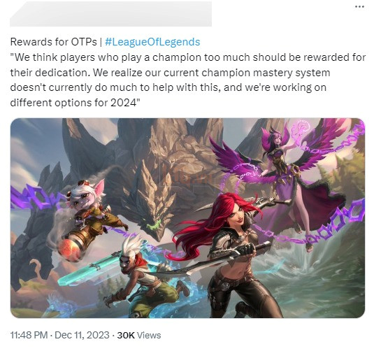 LMHT: Riot Games thừa nhận về một tính năng vô dụng, sẽ chỉnh sửa sớm trong năm 2024 3