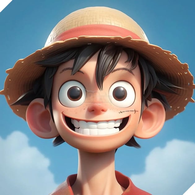 Khi các nhân vật của One Piece được thể hiện theo phong cách Disney nhờ vào AI