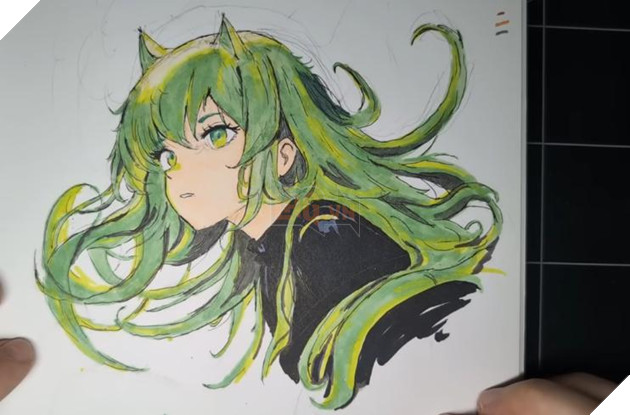 pewdiepie vẽ gái anime