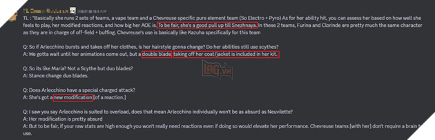 Genshin Impact: Loạt thông tin về Arlecchino được hé lộ khiến game thủ háo hức mong chờ